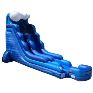 Blue Wave Inflatable Water Slide