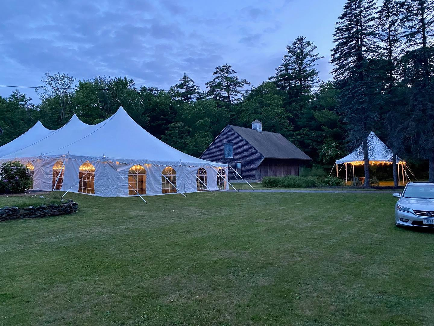 Bigger sailcloth tents