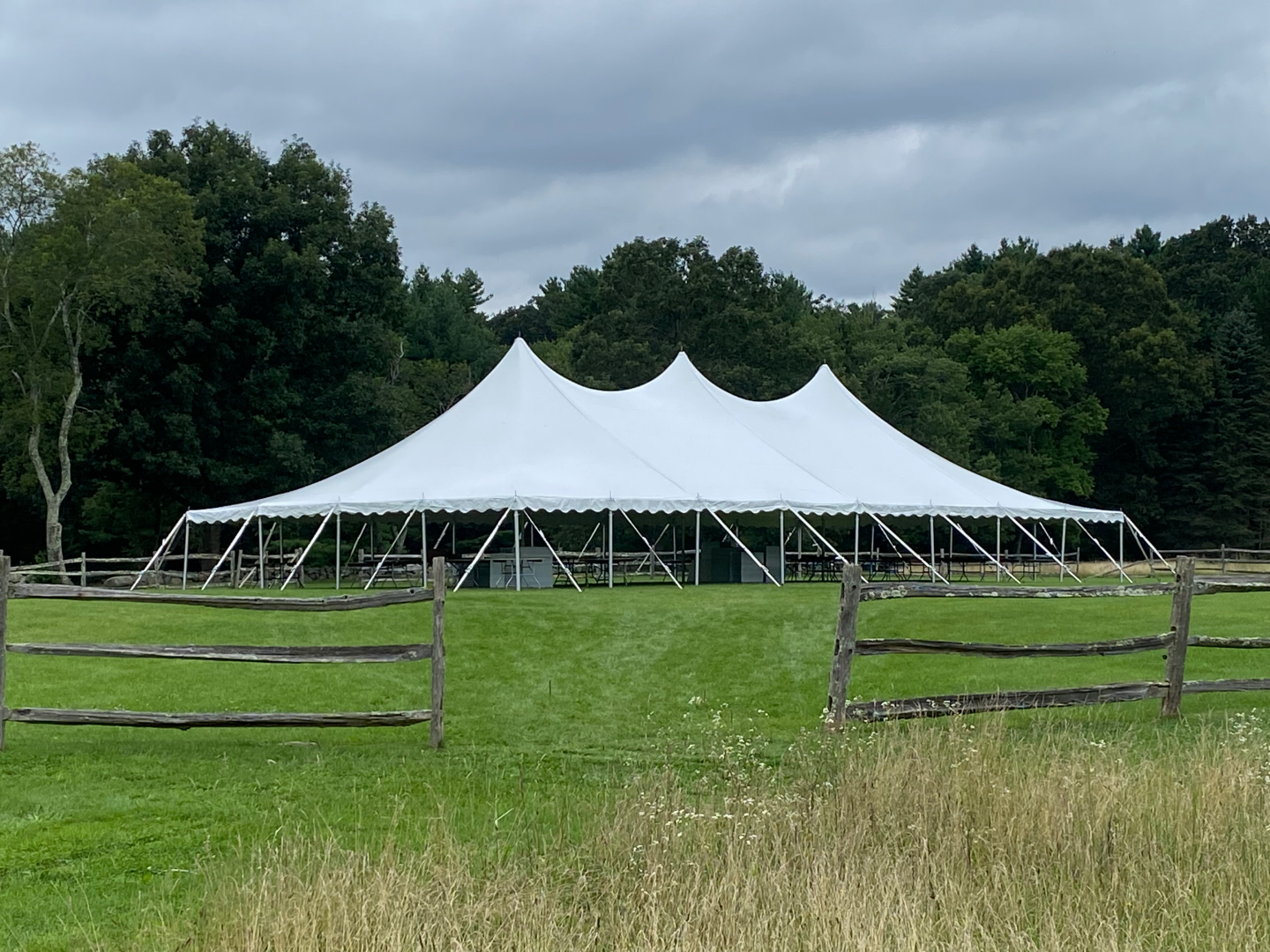 White Tent With Gate